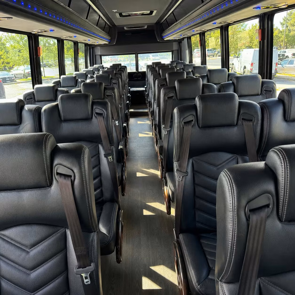 28 passenger minibus inside