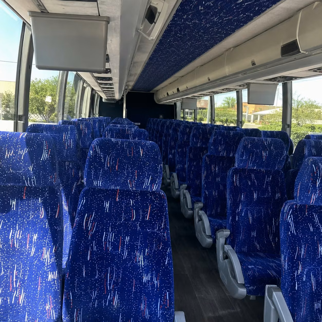utica charter bus inside